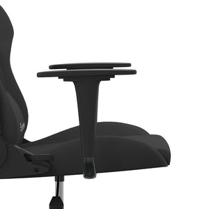 Καρέκλα Μασάζ Gaming Μαύρη Υφασμάτινη - Pakobazaar