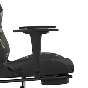 Καρέκλα Μασάζ Gaming Περιστρ. Υποπόδιο Μαύρη/Παραλ. Υφασμάτινη - Pakobazaar
