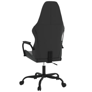Καρέκλα Gaming Μασάζ Μαύρο/Γκρι από Συνθετικό Δέρμα