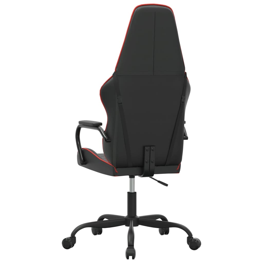 Καρέκλα Gaming Μασάζ Κόκκινο και Μαύρο από Συνθετικό Δέρμα - Pakobazaar