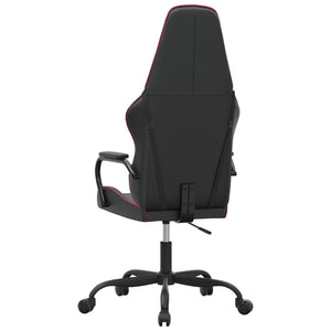 Καρέκλα Gaming Μασάζ Μπορντό και Μαύρο από Συνθετικό Δέρμα