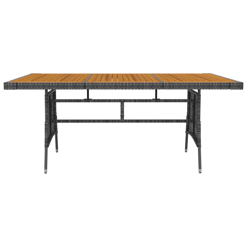 Σετ Τραπεζαρίας Εξωτ. Χώρου 7 τεμ. Γκρι από Συνθετικό Ρατάν