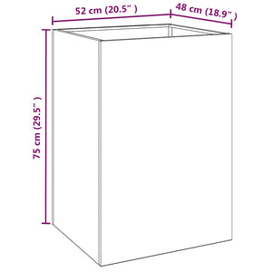 Ζαρντινιέρα 52x48x75 εκ. Ατσάλι Σκληρυθέν στον Αέρα - Pakobazaar