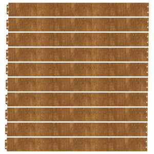 Περίγραμμα γκαζόν 10 pcs 10 x 103 cm Ατσάλι Σκληρυθέν στον Αέρα