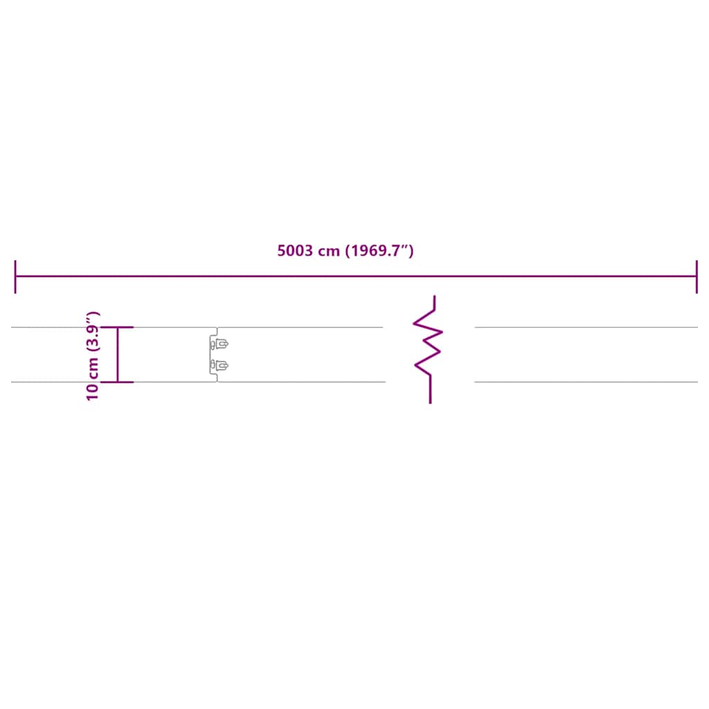 Μπορντούρες Γκαζόν 10τεμ Ανθρακί 10x103εκ Ατσάλι Σκληρυθέν Αέρα