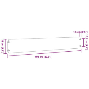 Περίγραμμα γκαζόν 10 pcs 15 x 103 cm Ατσάλι Σκληρυθέν στον Αέρα