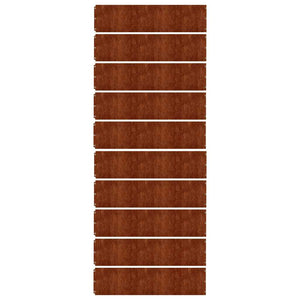 Περίγραμμα γκαζόν 10 pcs 25 x 103 cm Ατσάλι Σκληρυθέν στον Αέρα