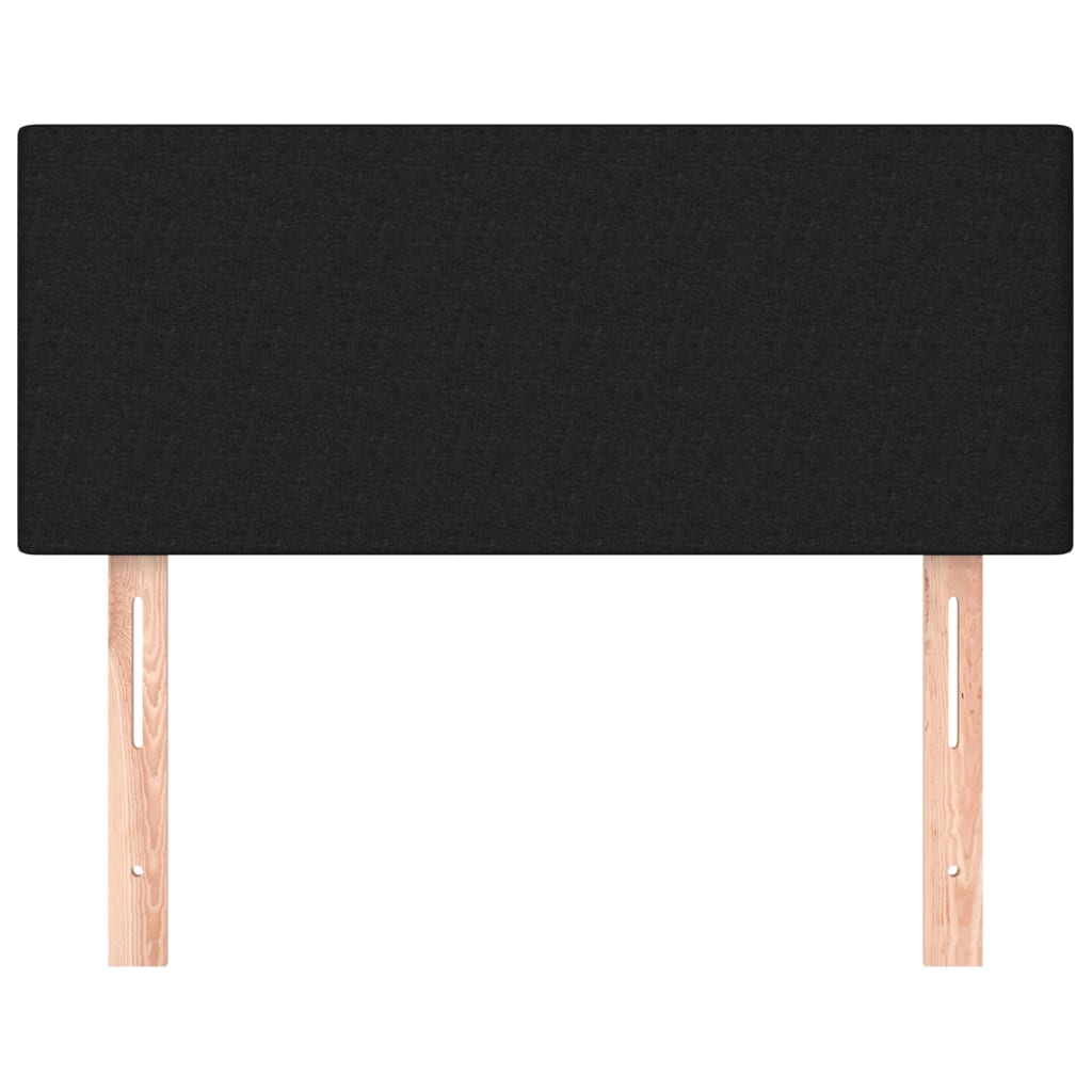 Κεφαλάρι Κρεβατιού Μαύρο 80 x 5 x 78/88 εκ. Υφασμάτινο