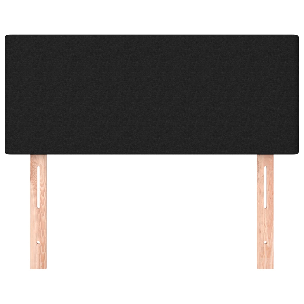 Κεφαλάρι Κρεβατιού Μαύρο 90x5x78/88 εκ. Υφασμάτινο - Pakobazaar