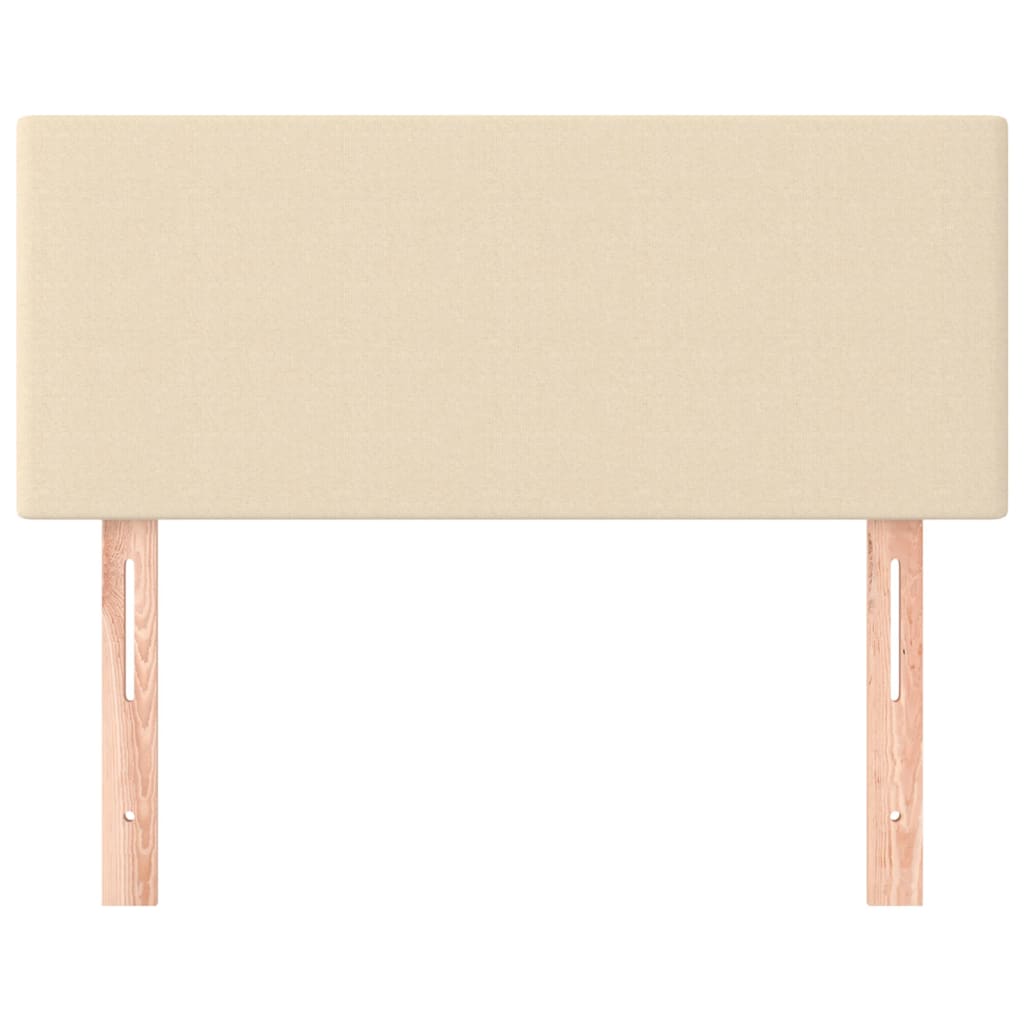 Κεφαλάρι Κρεβατιού Κρεμ 90x5x78/88 εκ. Υφασμάτινο - Pakobazaar
