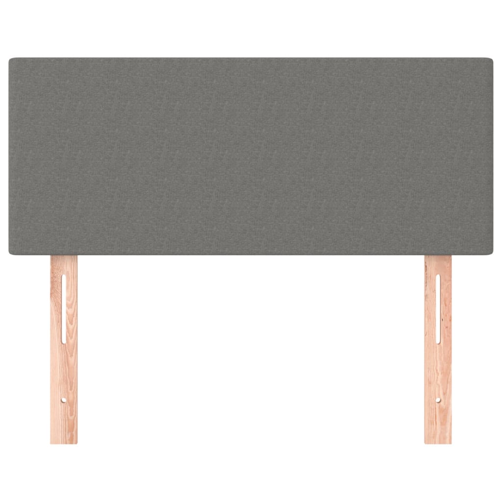 Κεφαλάρι Κρεβατιού Σκούρο Γκρι 100x5x78/88 εκ. Υφασμάτινο