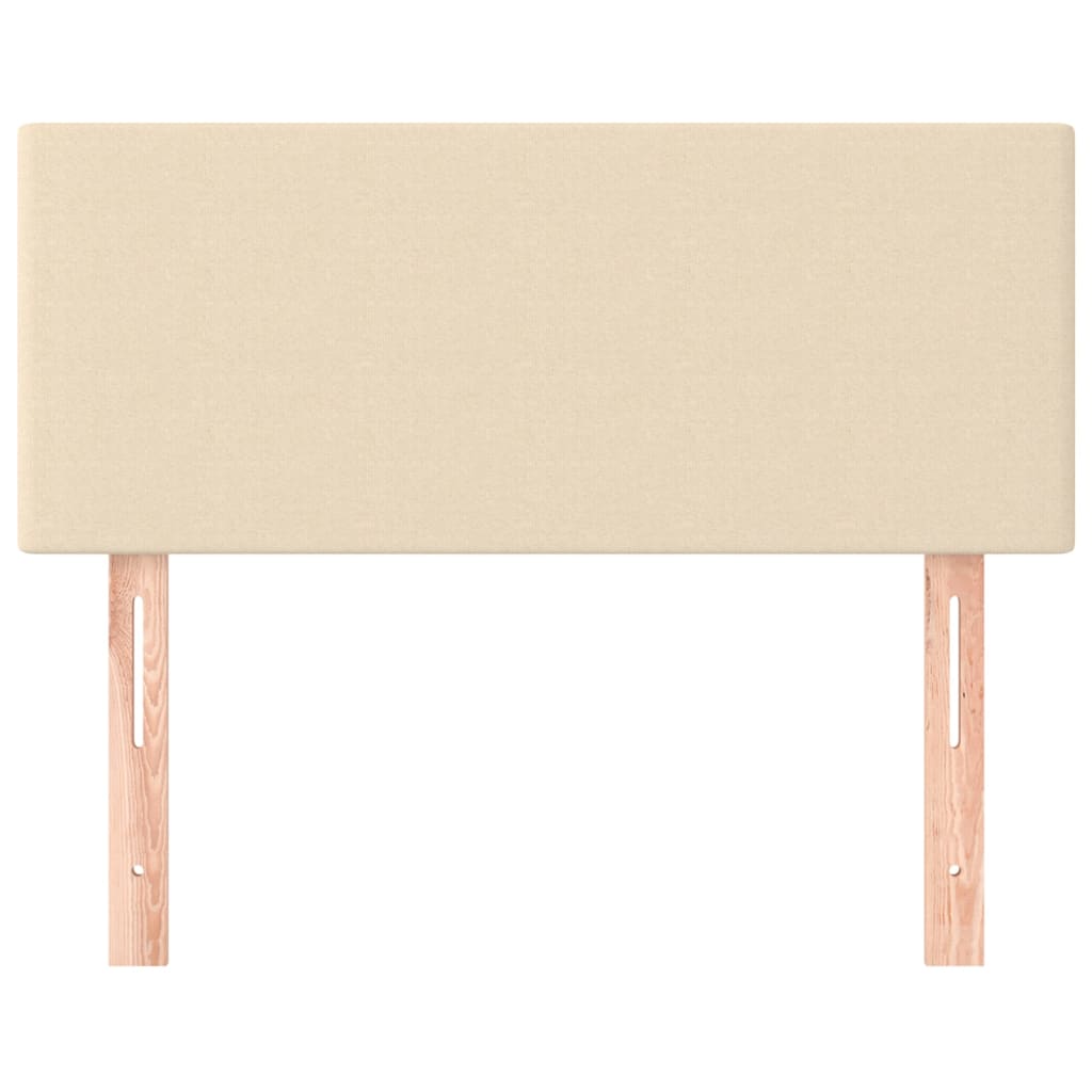 Κεφαλάρι Κρεβατιού Κρεμ 100x5x78/88 εκ. Υφασμάτινο