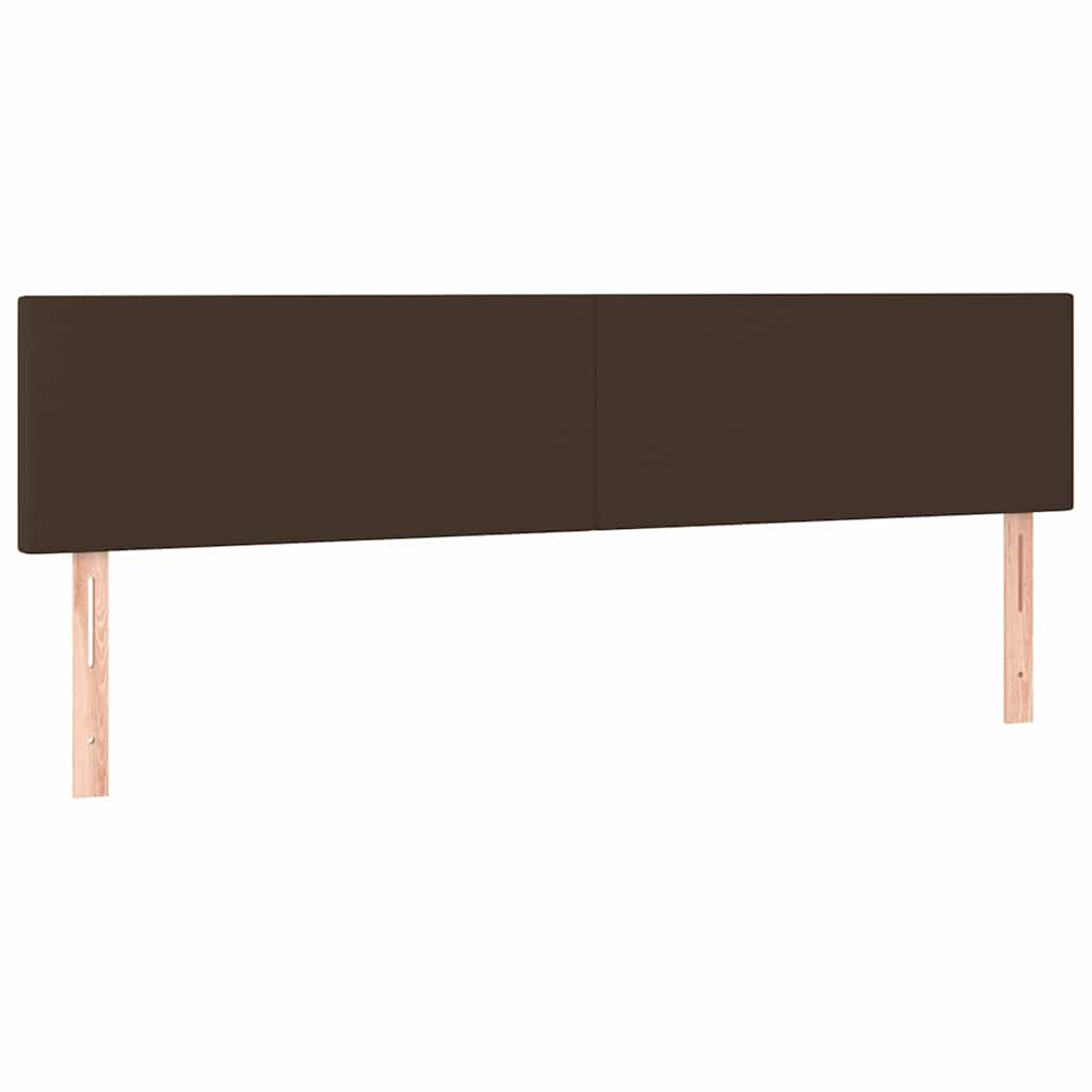 Κεφαλάρια Καφέ 160x5x78/88 εκ. από Συνθετικό Δέρμα
