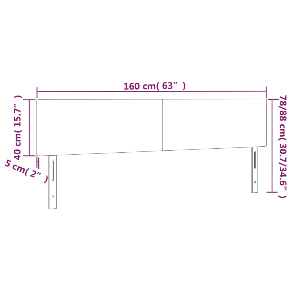 Κεφαλάρια Καπουτσίνο 160x5x78/88 εκ. από Συνθετικό Δέρμα - Pakobazaar