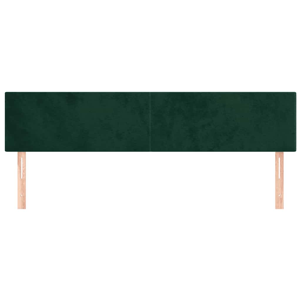Κεφαλάρια Σκ. Πράσινο Βελούδινο 160x5x78/88 εκ.