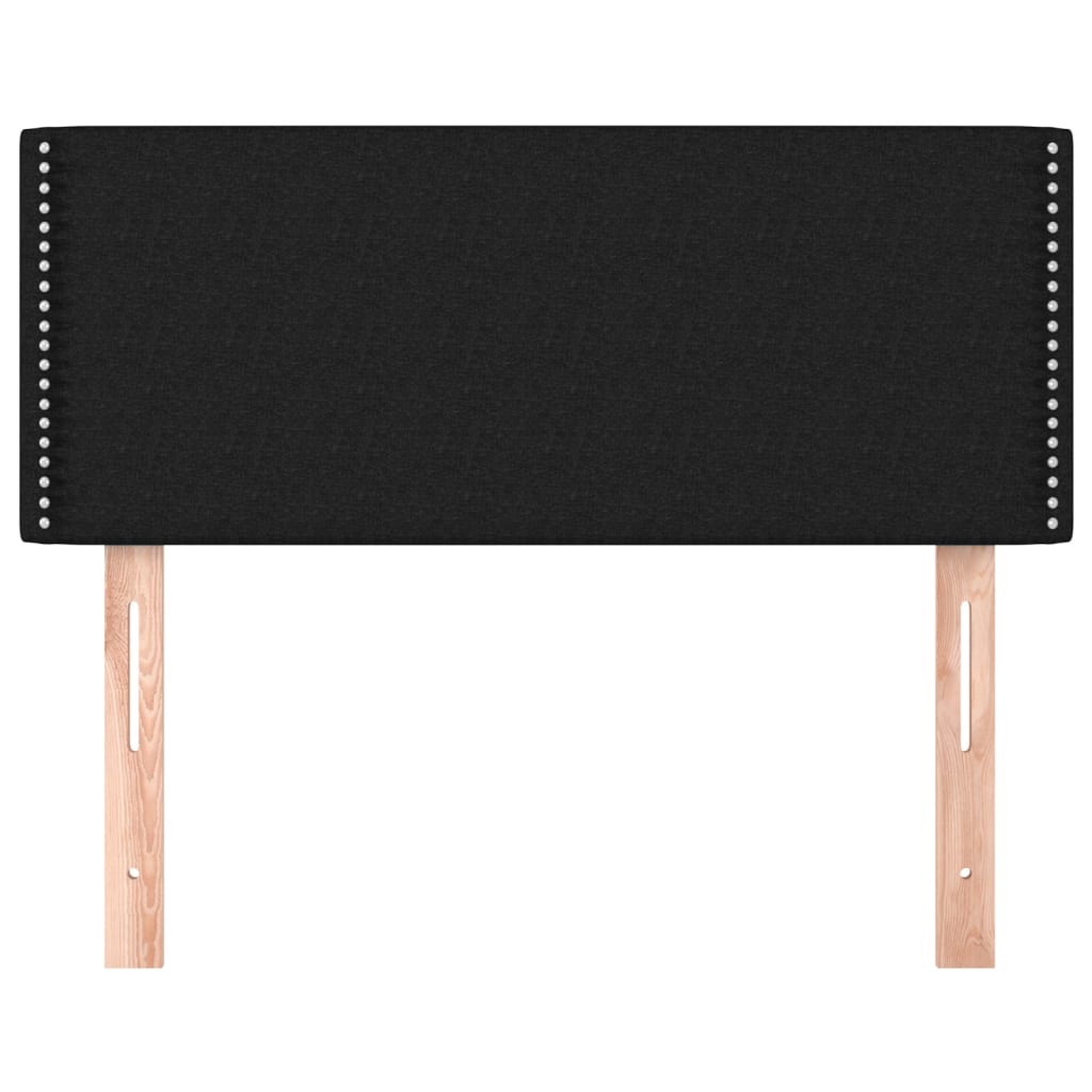 Κεφαλάρι Κρεβατιού Μαύρο 100x5x78/88 εκ. Υφασμάτινο