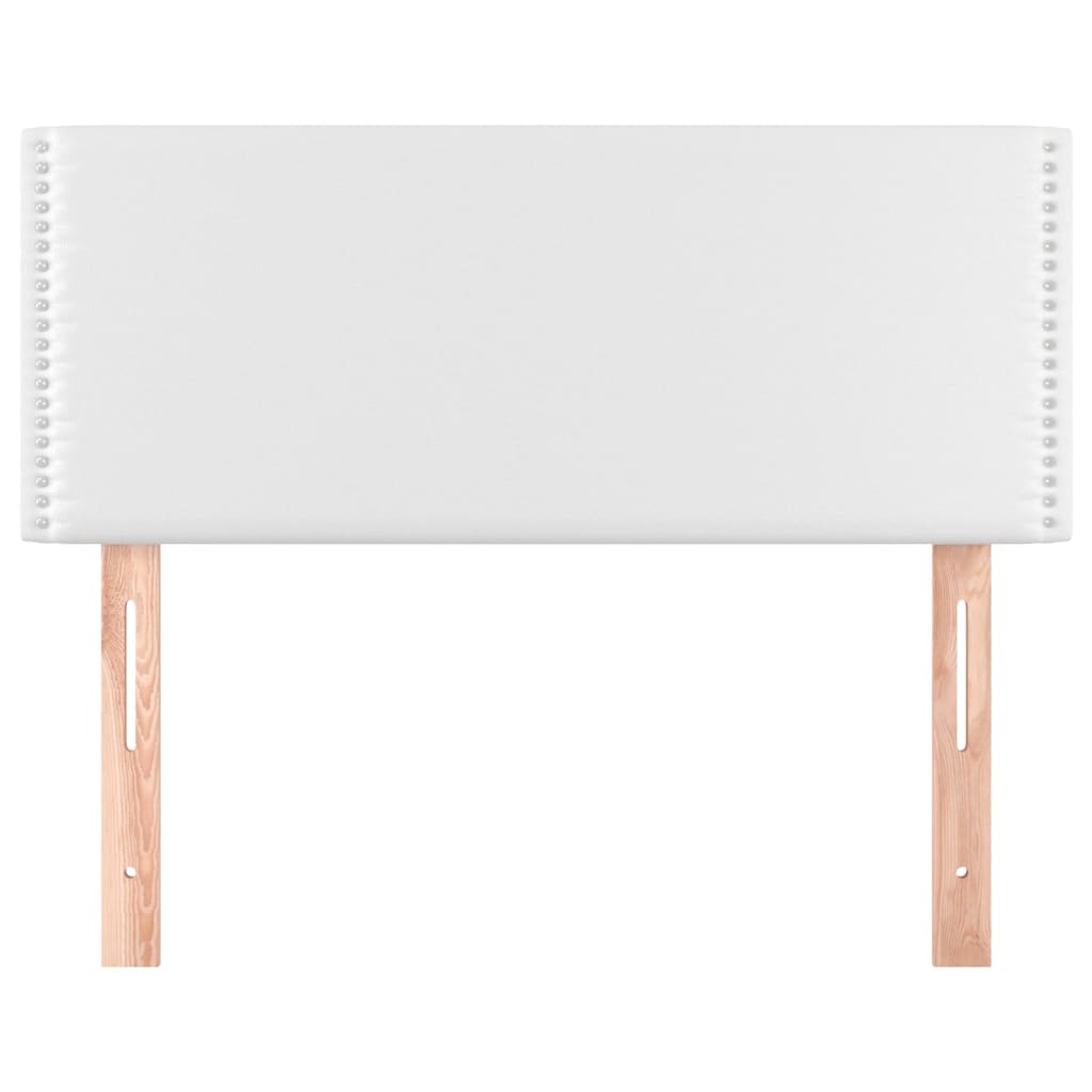 Κεφαλάρι Κρεβατιού Λευκό 100x5x78/88 εκ. από Συνθετικό Δέρμα