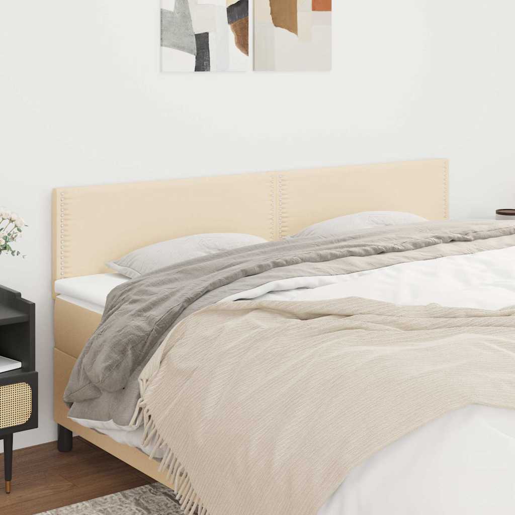 Κεφαλάρια Κρεμ 160x5x78/88 εκ. Ύφασμα - Pakobazaar