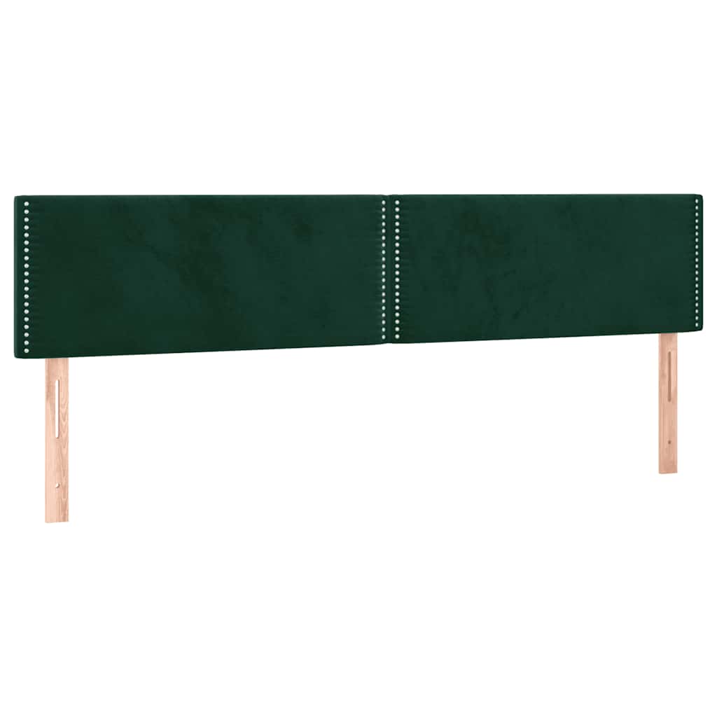 Κεφαλάρια Σκ. Πράσινο Βελούδινο 160x5x78/88 εκ.