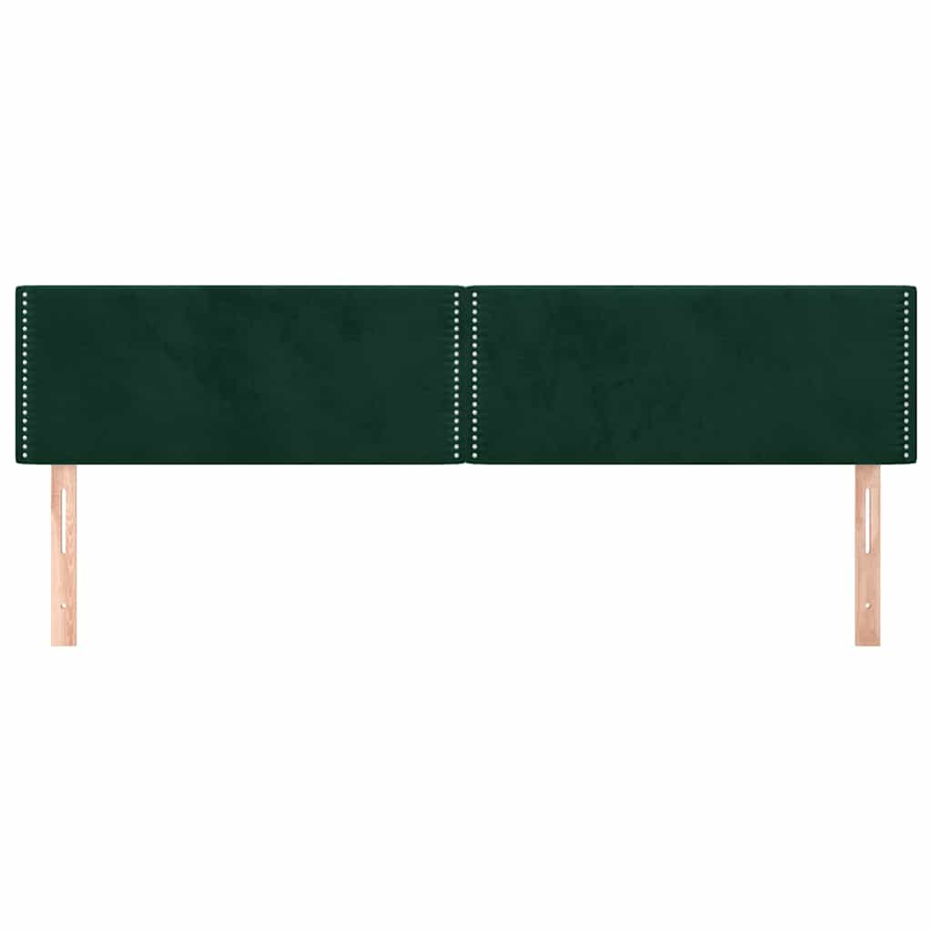 Κεφαλάρια Σκ. Πράσινο Βελούδινο 160x5x78/88 εκ.