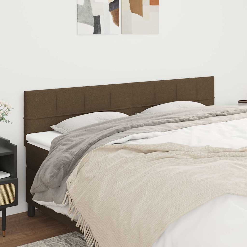 Κεφαλάρια Σκ. Καφέ 160x5x78/88 εκ. Ύφασμα - Pakobazaar