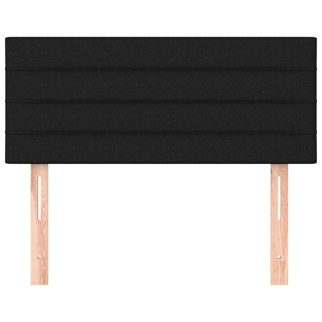 Κεφαλάρι Κρεβατιού Μαύρο 80 x 5 x 78/88 εκ. Υφασμάτινο