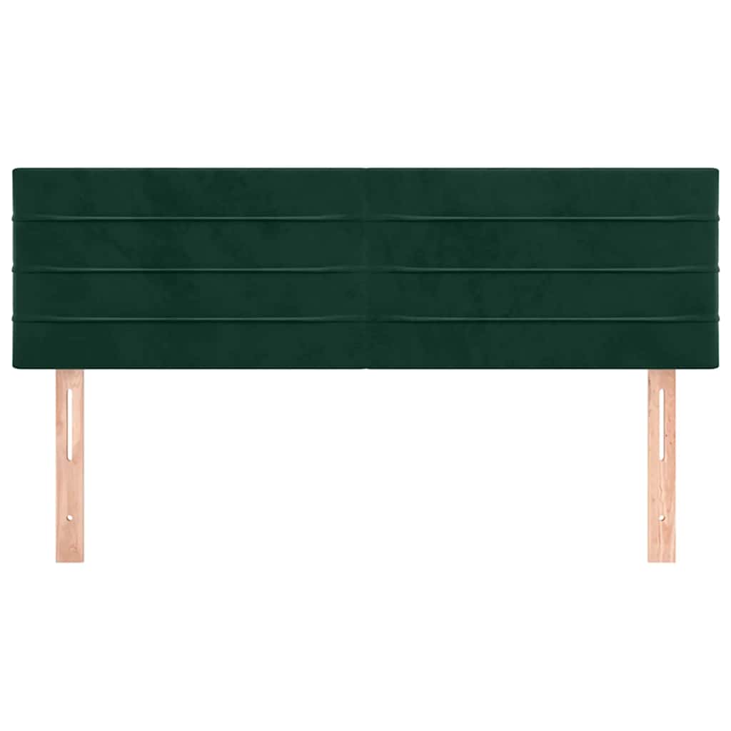 Κεφαλάρια Σκ. Πράσινο Βελούδινο 144x5x78/88 εκ.