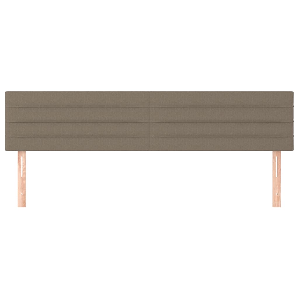 Κεφαλάρια Κρεβατιού 2 τεμ. Taupe 80 x 5 x 78/88 εκ. Υφασμάτινο - Pakobazaar