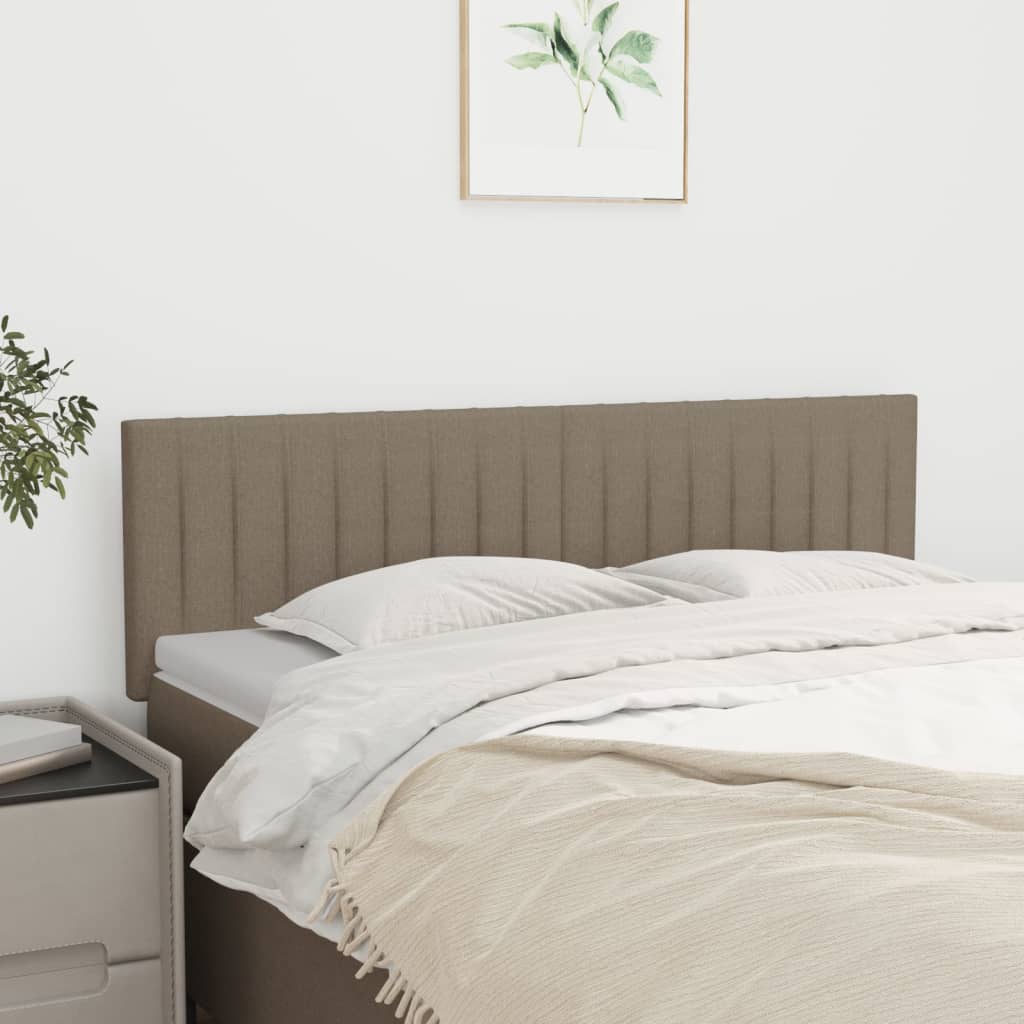 Κεφαλάρια Κρεβατιού 2 τεμ. Taupe 72x5x78/88 εκ. Υφασμάτινα - Pakobazaar