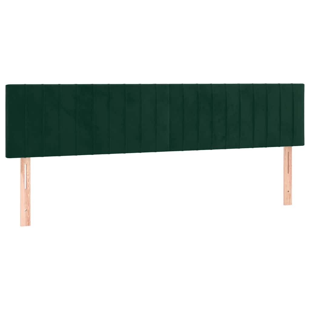 Κεφαλάρια Σκ. Πράσινο Βελούδινο 160x5x78/88 εκ.
