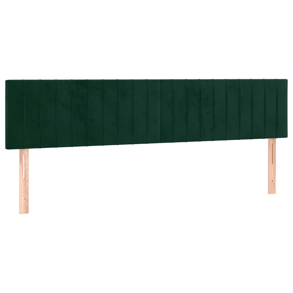 Κεφαλάρια Σκ. Πράσινο Βελούδινο 200x5x78/88 εκ.