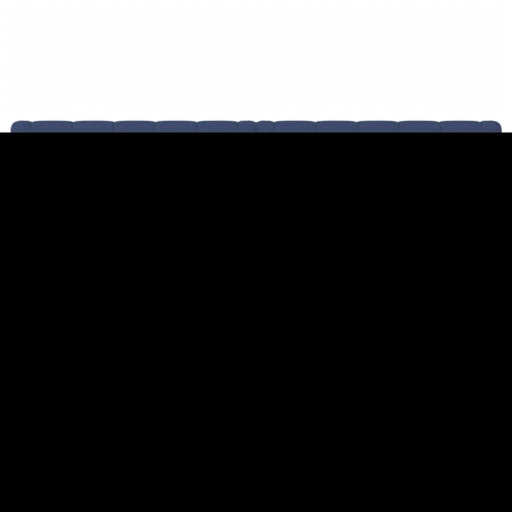 Κεφαλάρια Κρεβατιού 2 τεμ. Μπλε 80x7x78/88 εκ. Υφασμάτινο