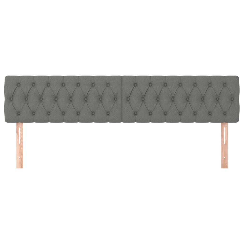 Κεφαλάρια Σκ. Γκρι 200x7x78/88 εκ. Ύφασμα