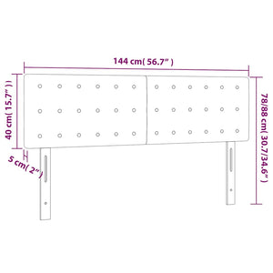Κεφαλάρια Πράσινα 144x5x78/88 εκ. Ύφασμα - Pakobazaar