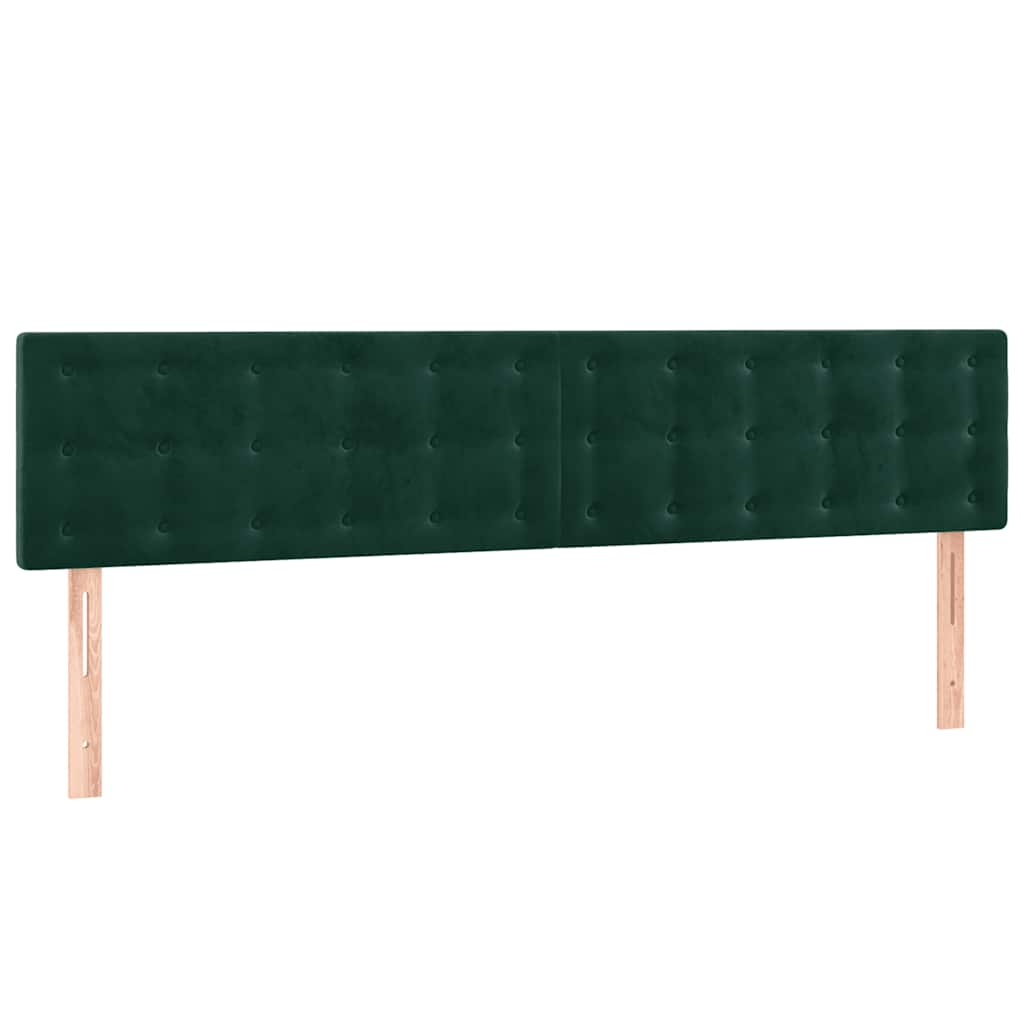 Κεφαλάρια Σκ. Πράσινο Βελούδινο 180x5x78/88 εκ.