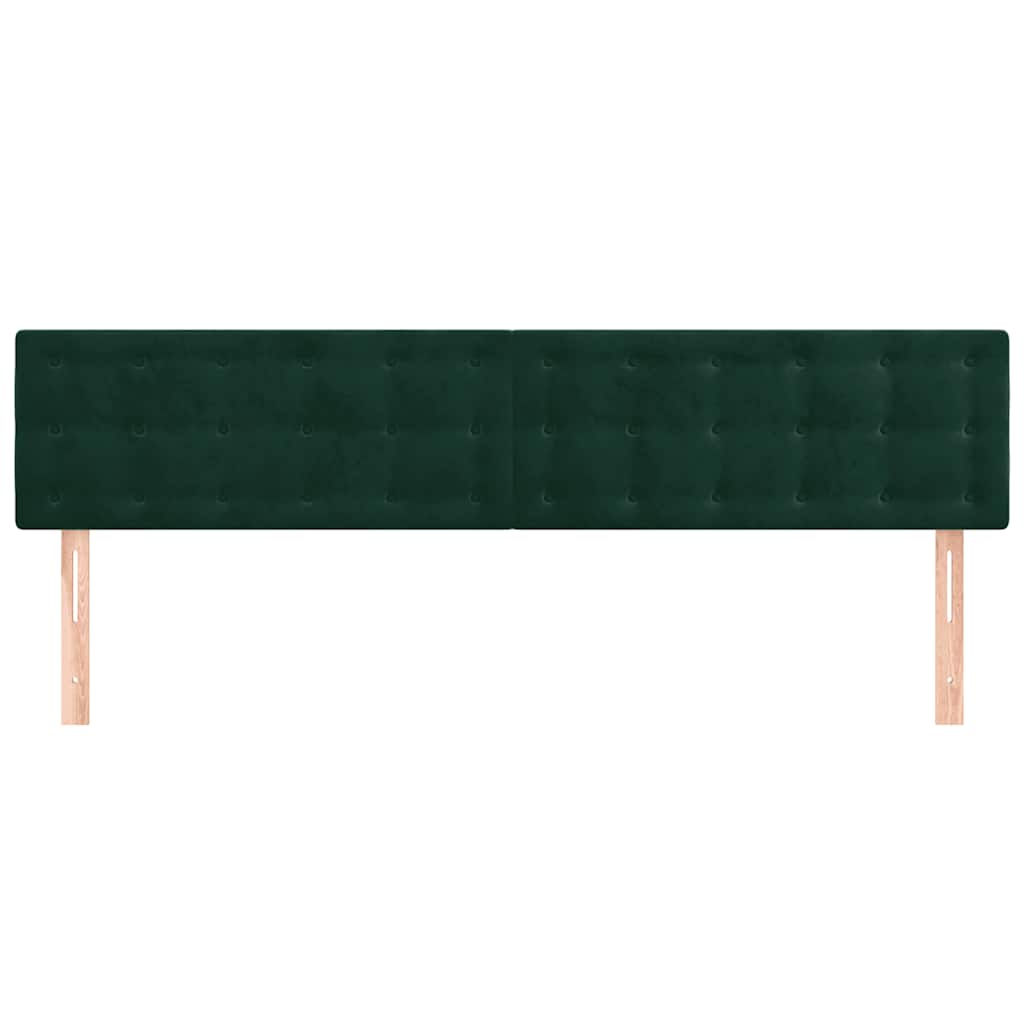 Κεφαλάρια Σκ. Πράσινο Βελούδινο 180x5x78/88 εκ.