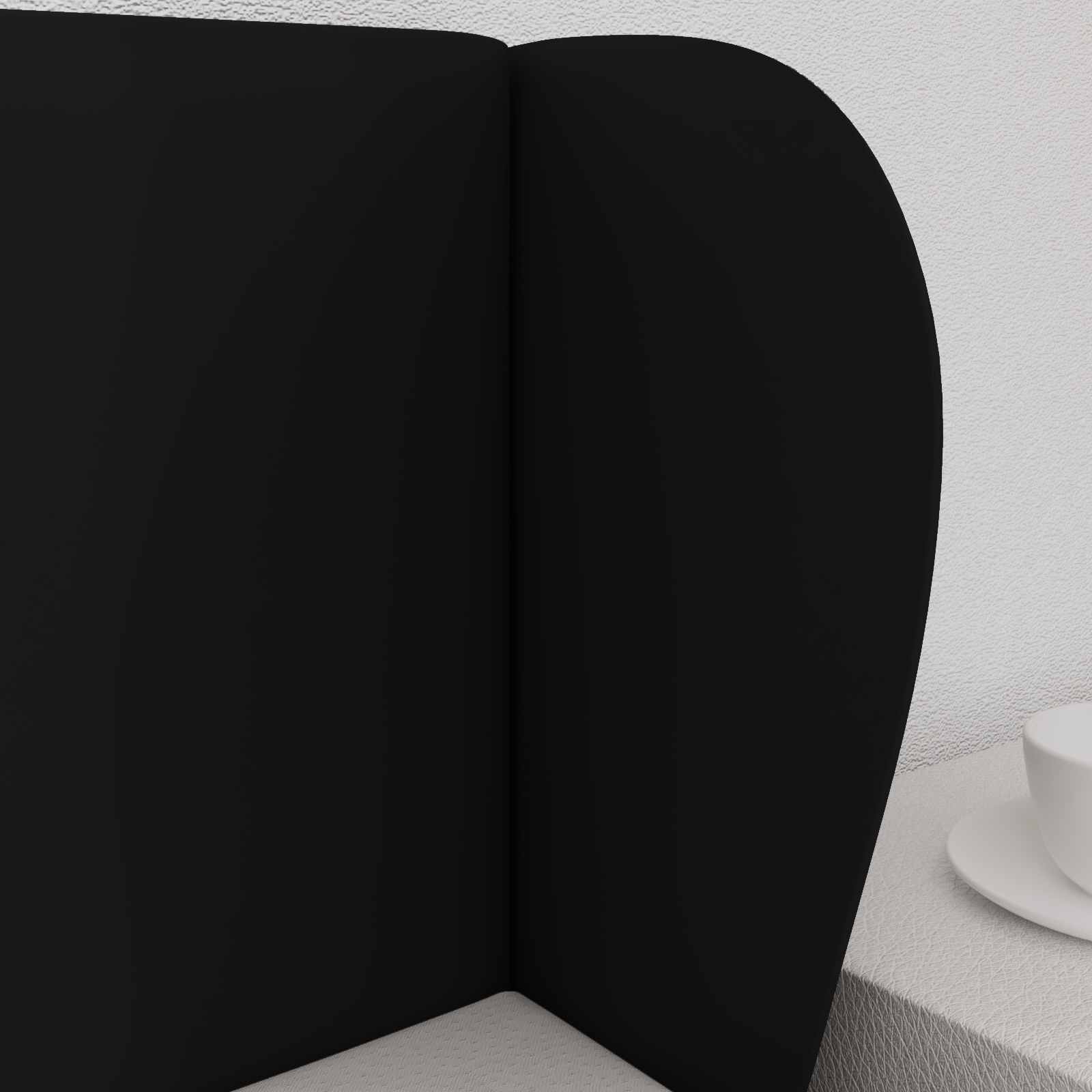 Αυτί Κεφαλής Μαύρο 40 x 23 x 6 εκ PVC - Pakobazaar