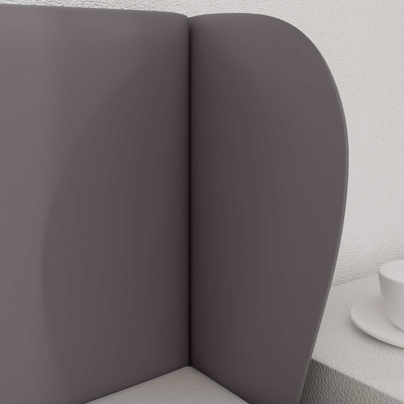 Αυτί Κεφαλής Σκούρο Γκρι 40 x 23 x 6 εκ PVC - Pakobazaar