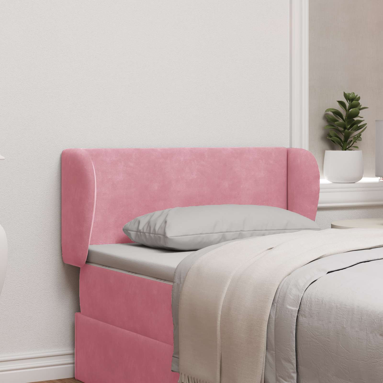 Αυτί Κεφαλής Ροζ 40 x 23 x 6 εκ Βελούδο - Pakobazaar