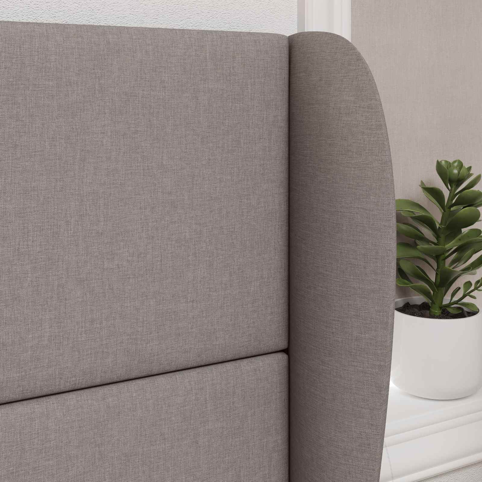 Αυτί Κεφαλής Μπεζ 80 x 23 x 6 εκ. ύφασμα - Pakobazaar