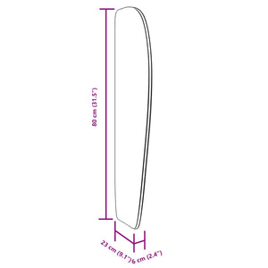 Αυτί Κεφαλής Μαύρο 80 x 23 x 6 εκ. PVC - Pakobazaar