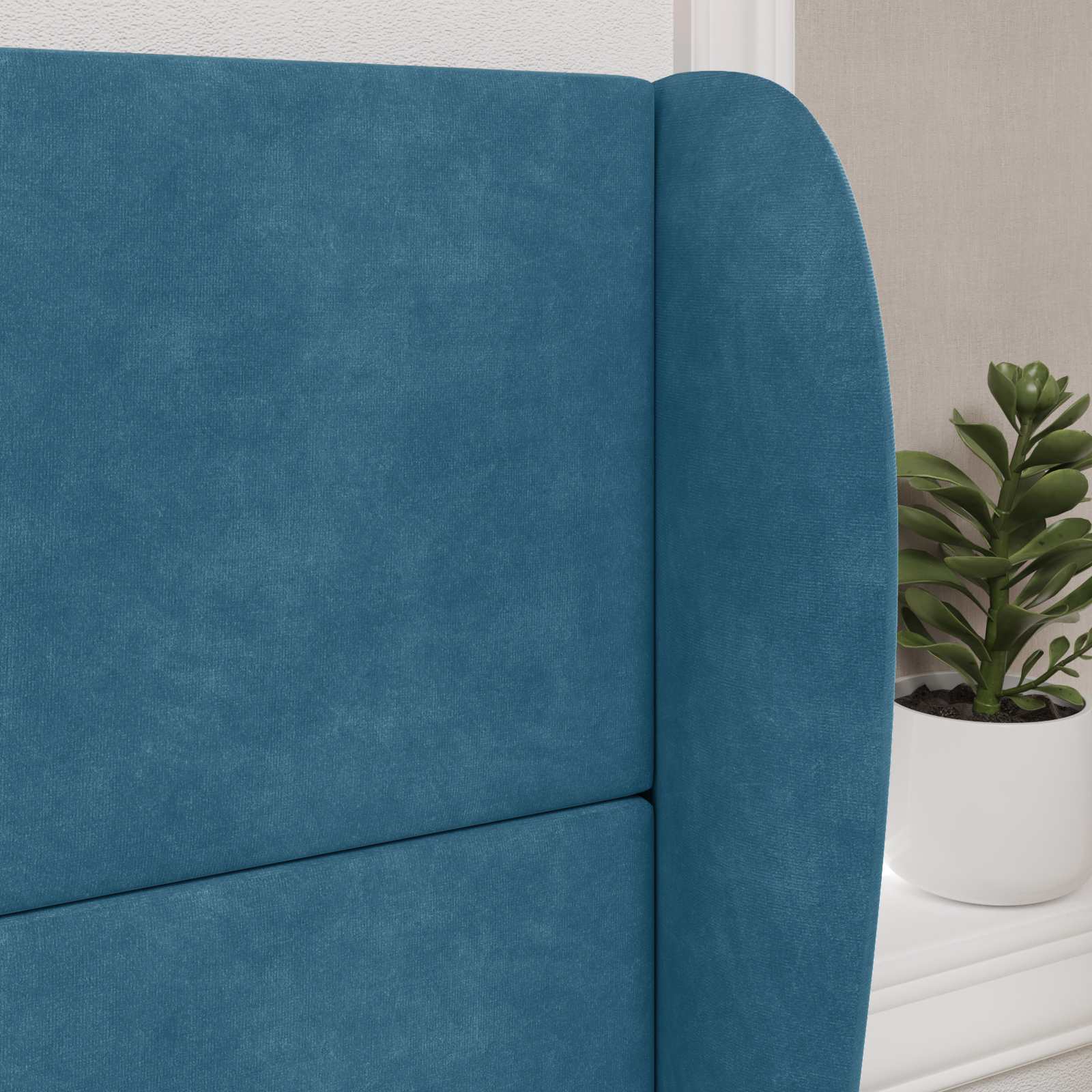 Αυτί Κεφαλής Μπλε 80 x 23 x 6 εκ. Βελούδο - Pakobazaar