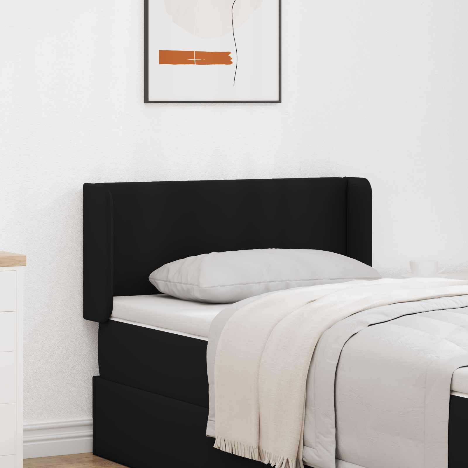 Αυτί Κεφαλής Μαύρο 40,5 x 40,5 x 4 εκ PVC - Pakobazaar