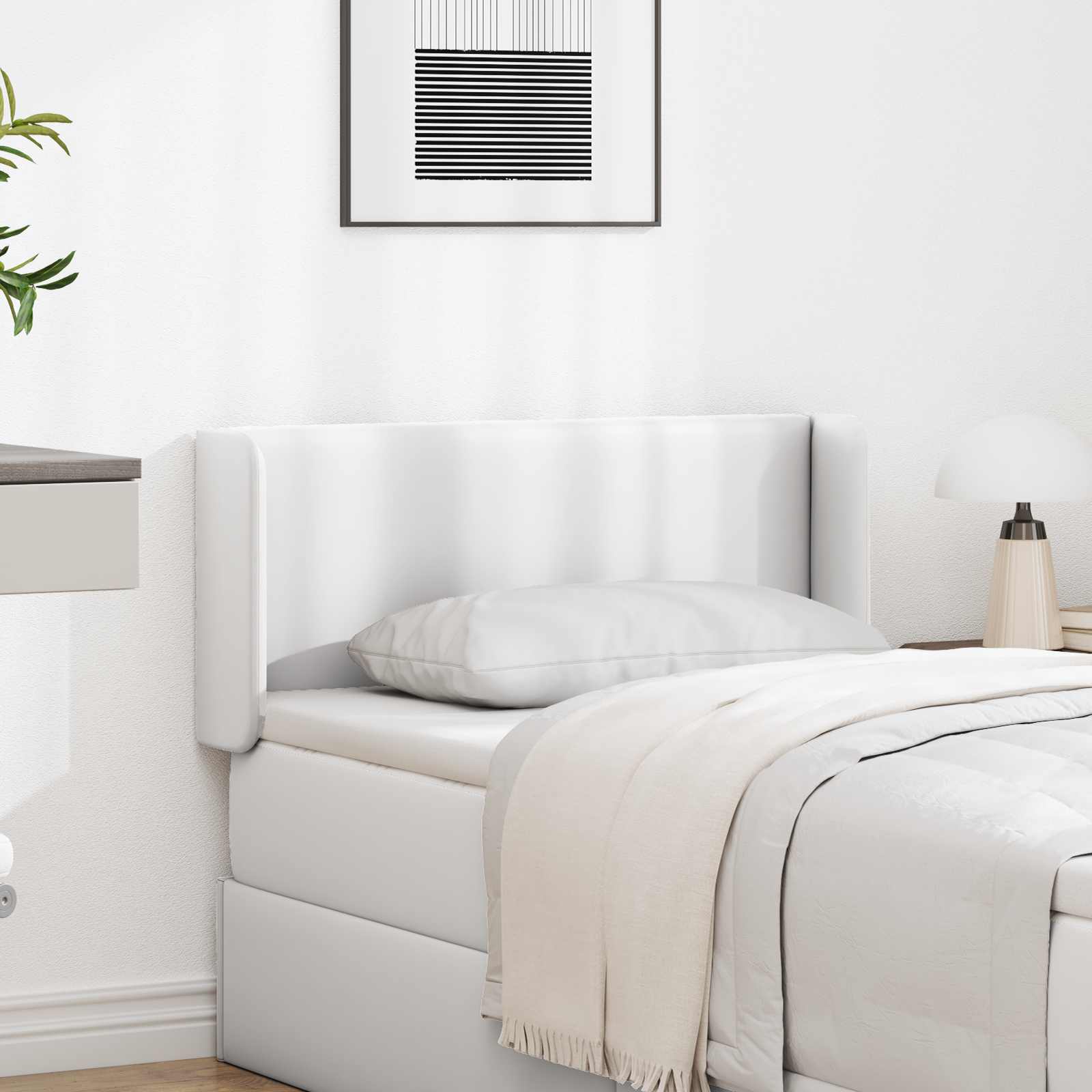 Αυτί Κεφαλής Λευκό 40,5 x 40,5 x 4 εκ PVC - Pakobazaar