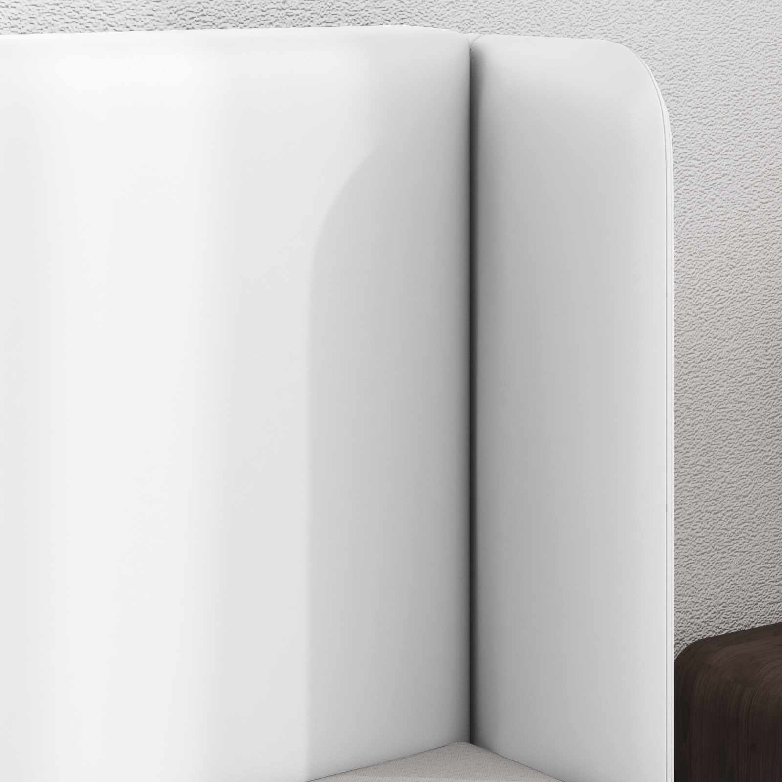 Αυτί Κεφαλής Λευκό 40,5 x 40,5 x 4 εκ PVC - Pakobazaar