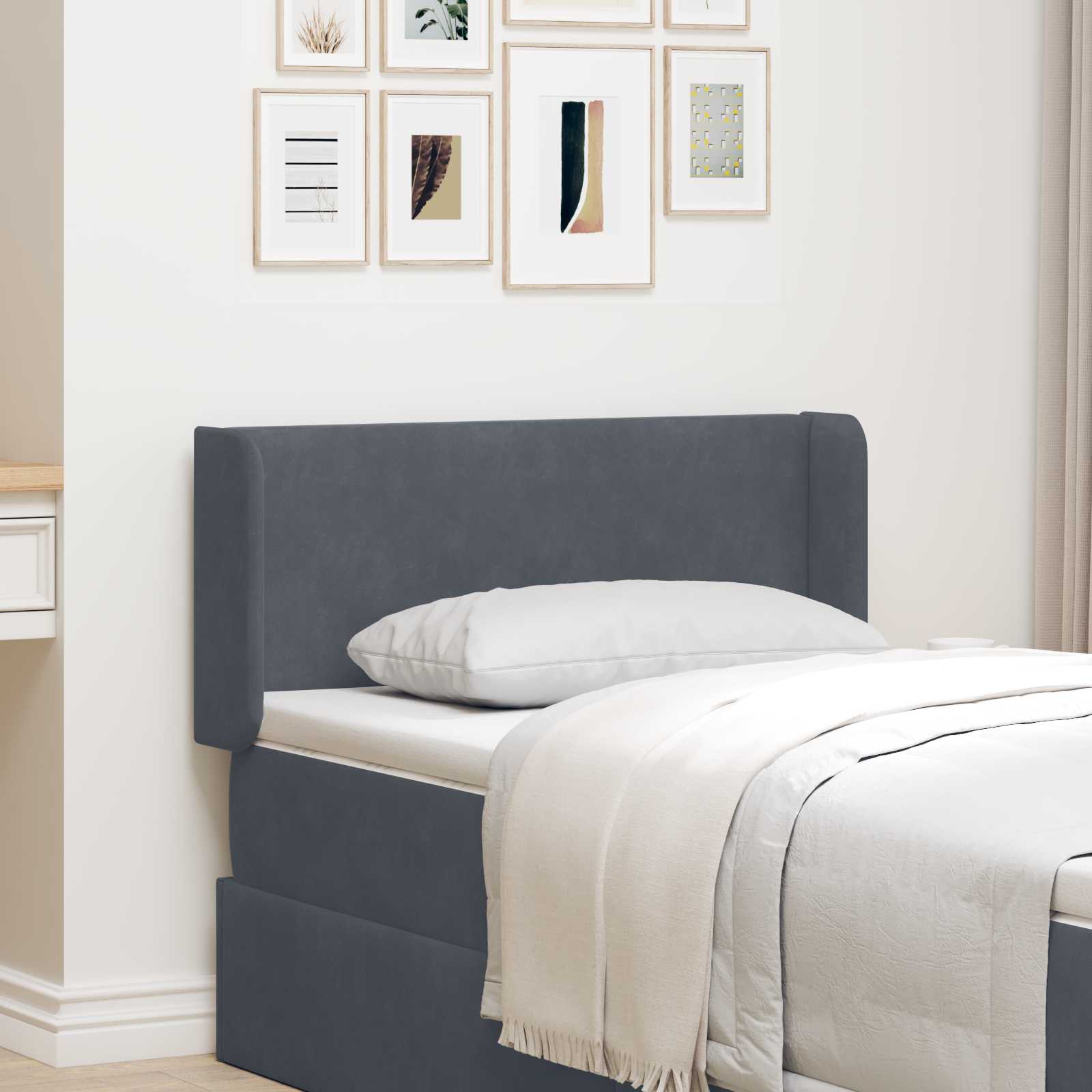 Αυτί Κεφαλής Γκρι 40,5 x 40,5 x 4 εκ Βελούδο - Pakobazaar