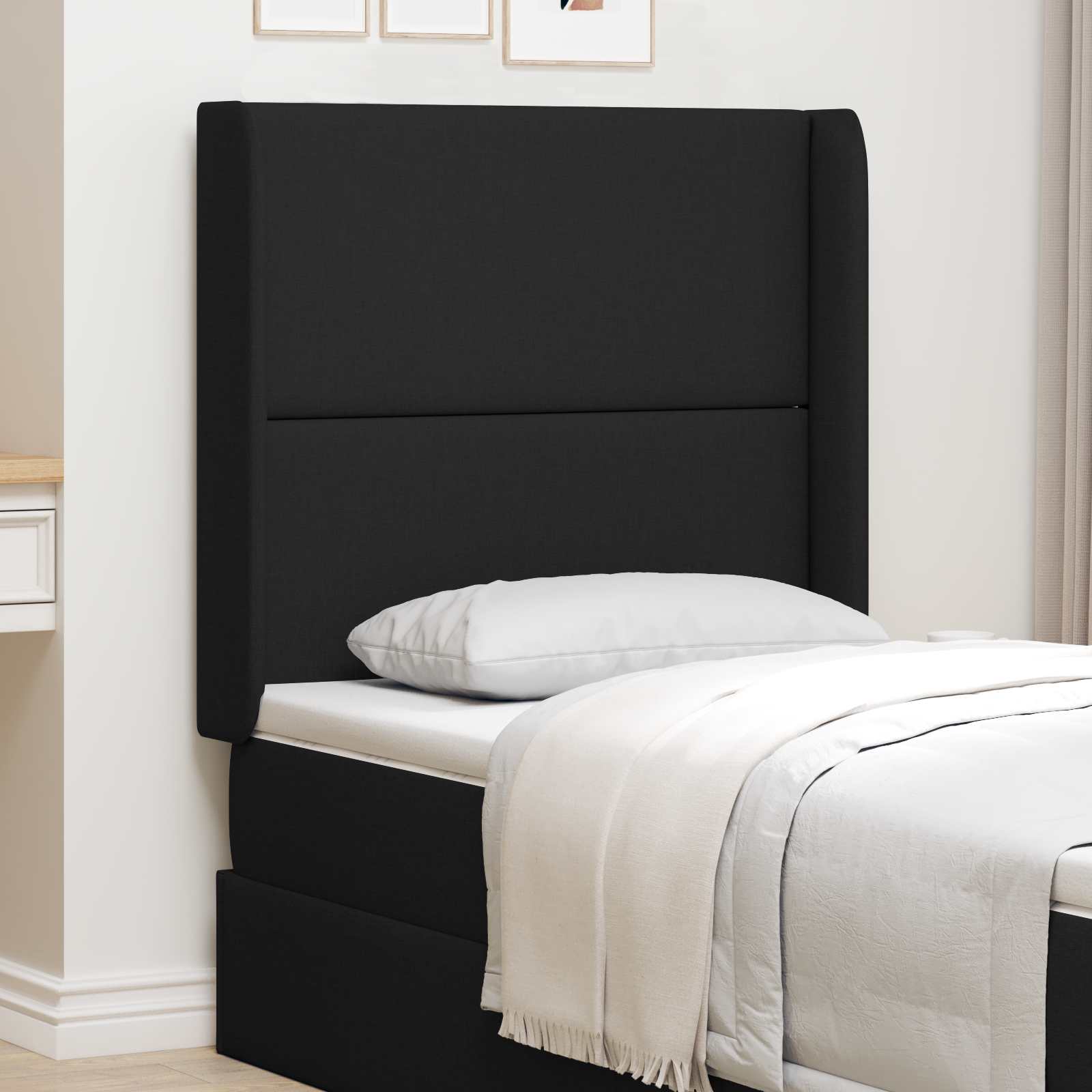 Αυτί Κεφαλής Μαύρο 80 x 16 x 4 εκ. ύφασμα - Pakobazaar