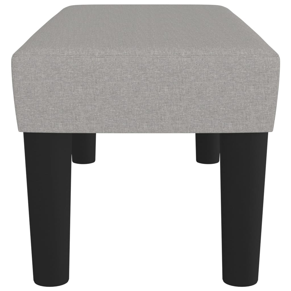 Πάγκος Ανοιχτό Γκρι 70 x 30 x 30 εκ. Υφασμάτινος