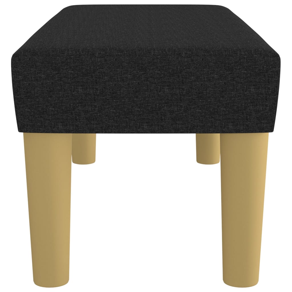 Πάγκος Μαύρος 70 x 30 x 30 εκ. Υφασμάτινος