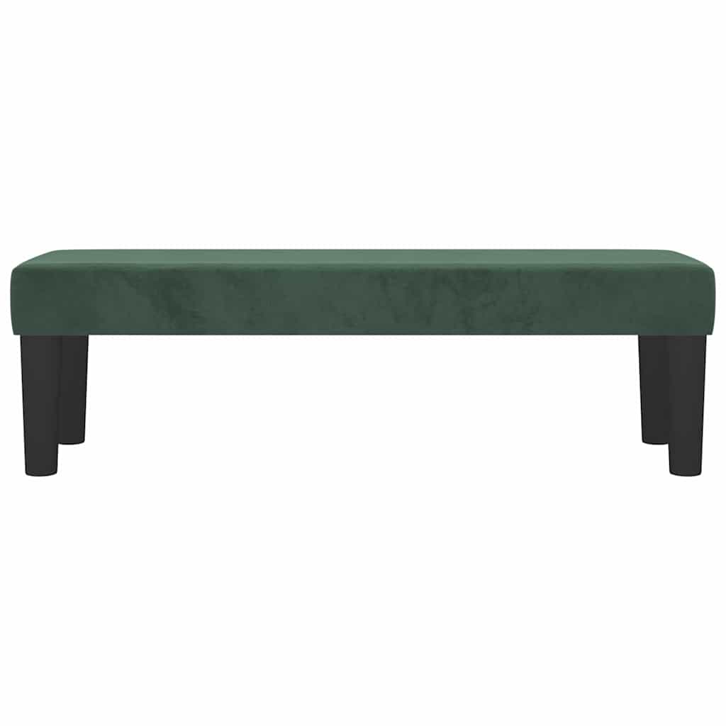 | παγκάκι | Σκούρο πράσινο 100 x 30 x 30 cm Βελούδο